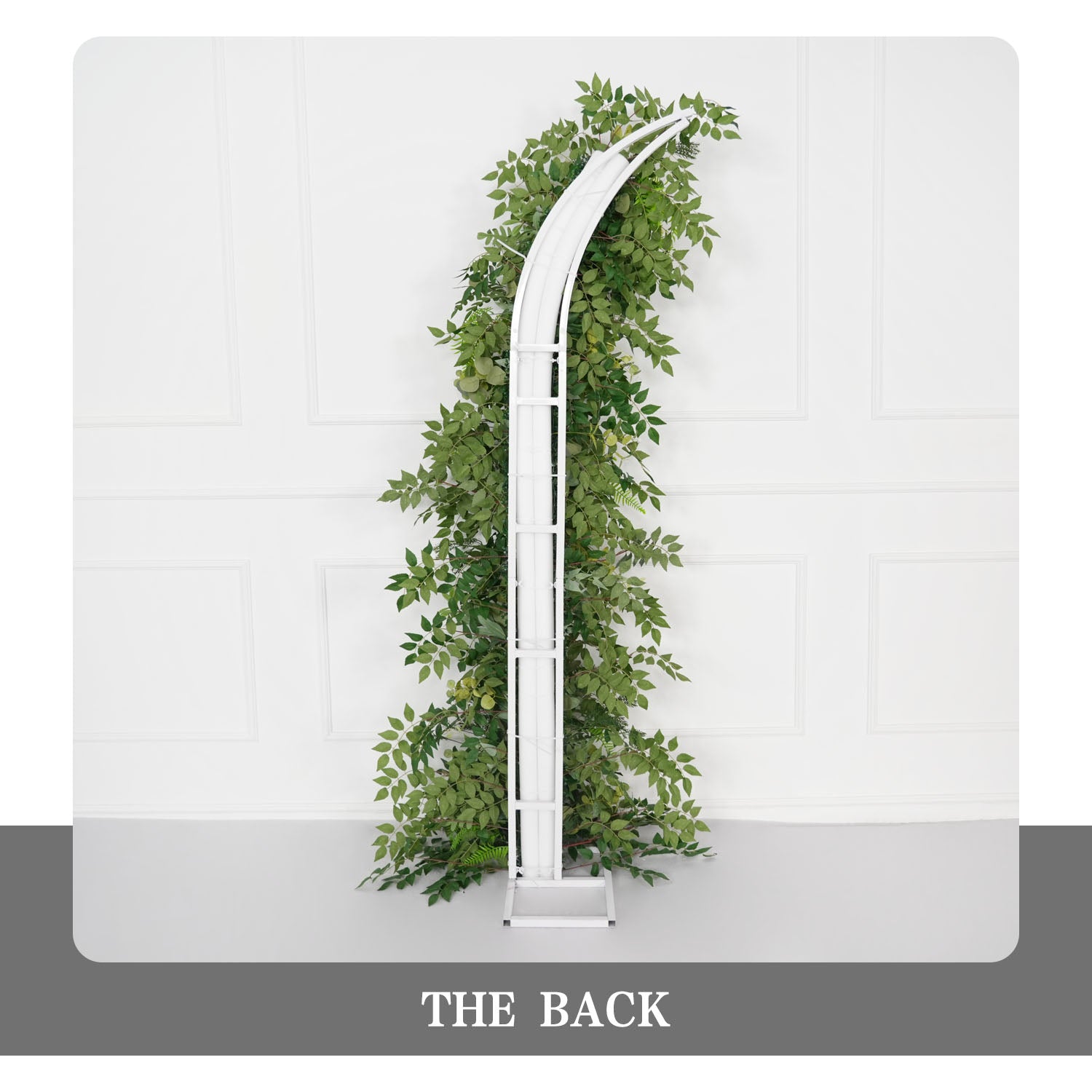 Uflower Green Leaf Horn Arch Wedding Party Backdrop Decor